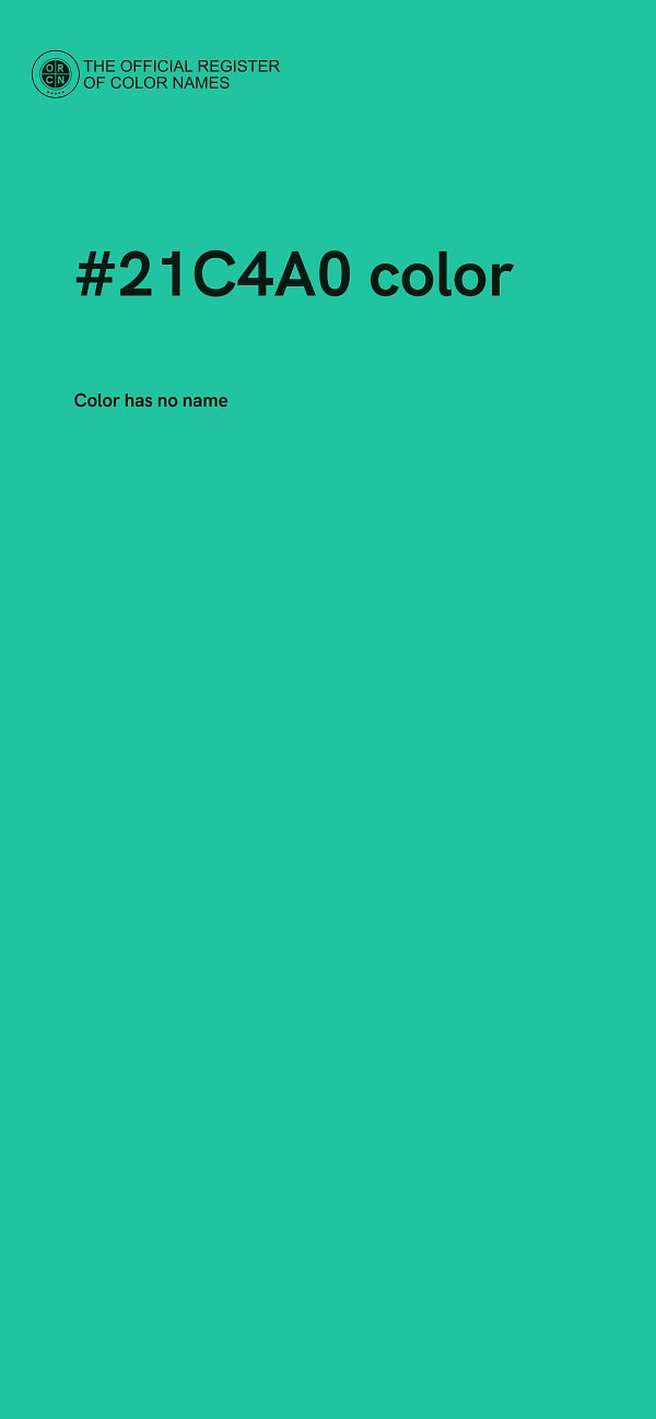 #21C4A0 color image