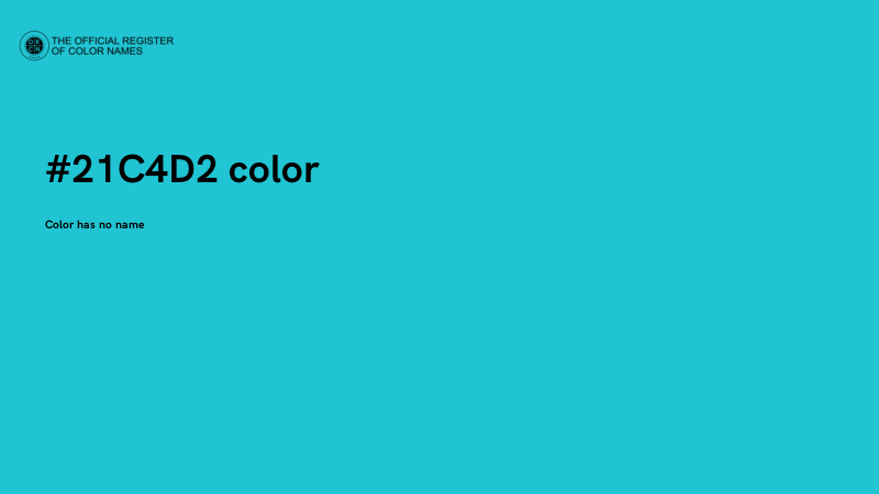 #21C4D2 color image