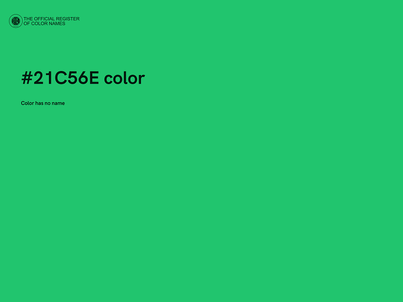 #21C56E color image