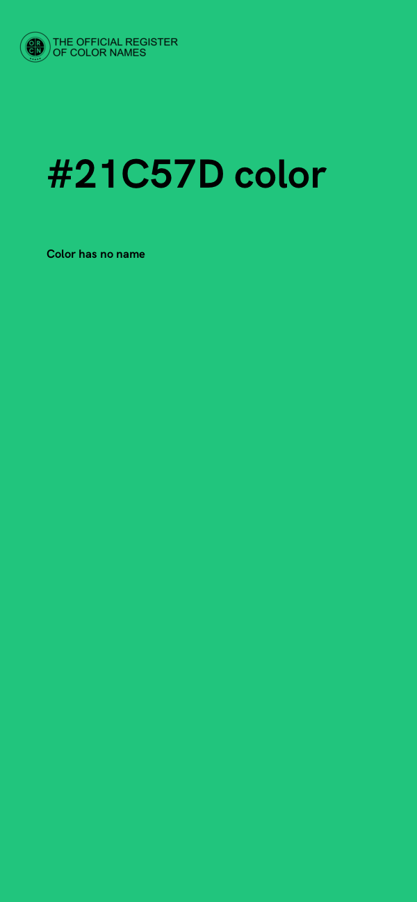 #21C57D color image