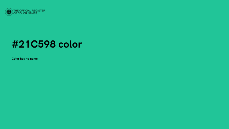 #21C598 color image