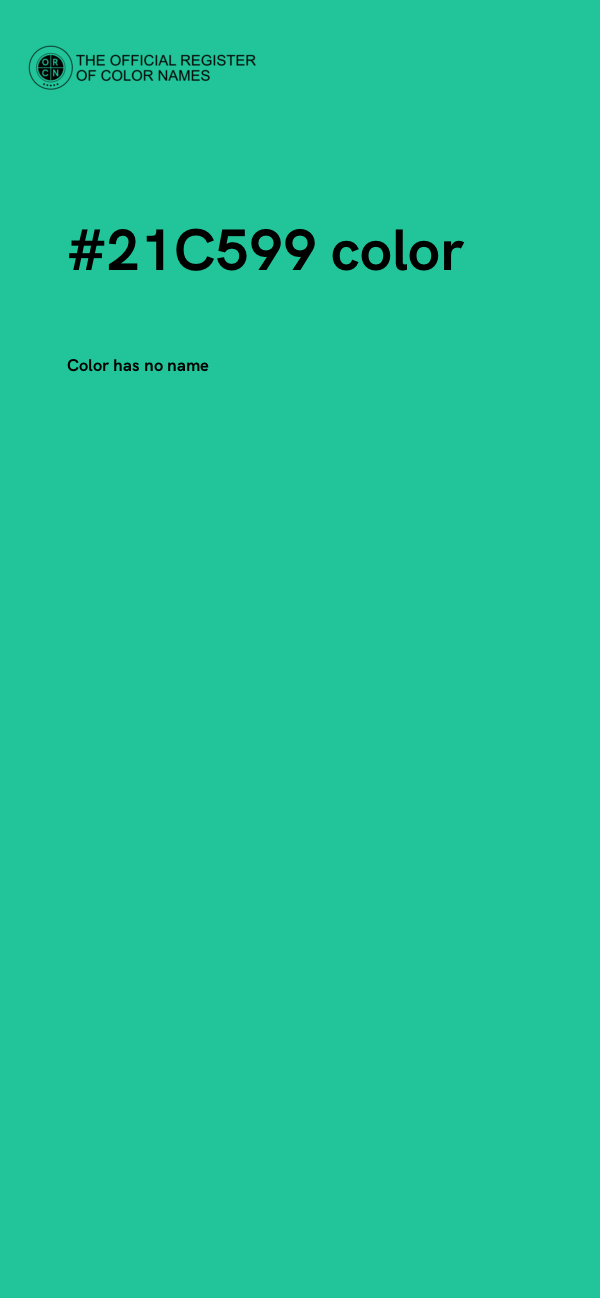 #21C599 color image