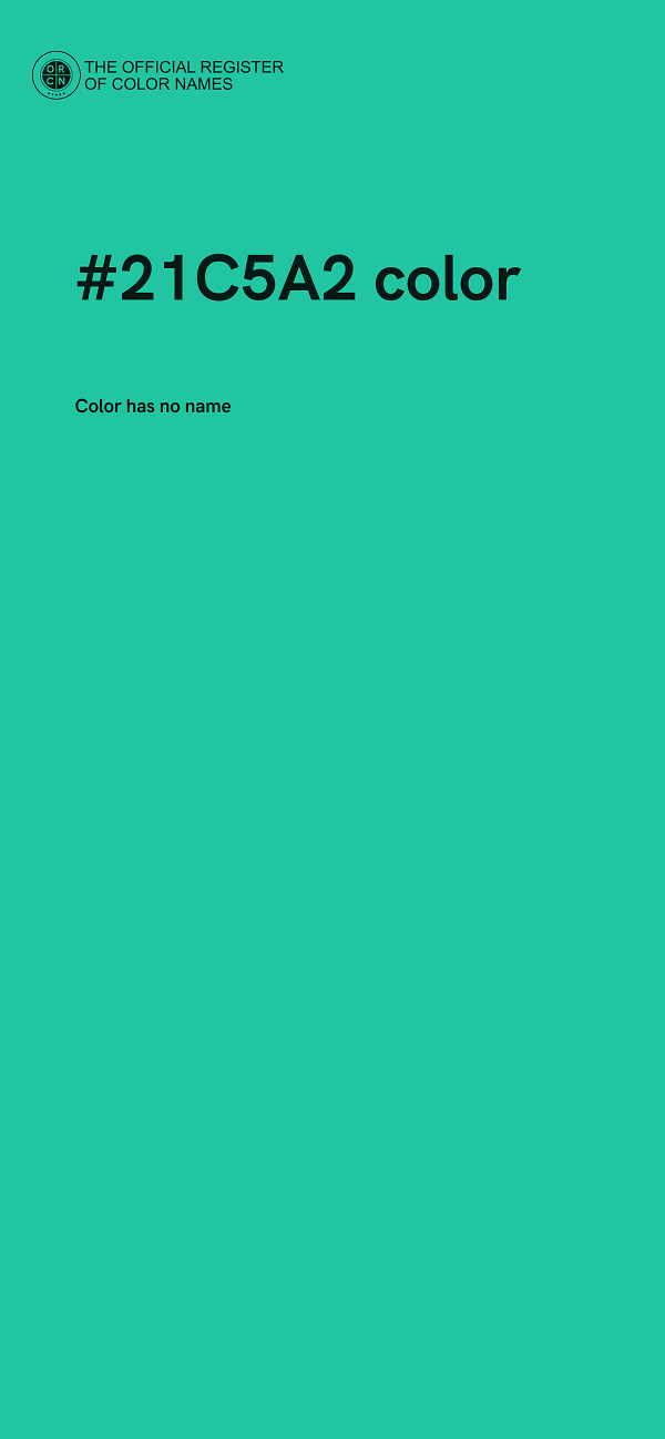#21C5A2 color image