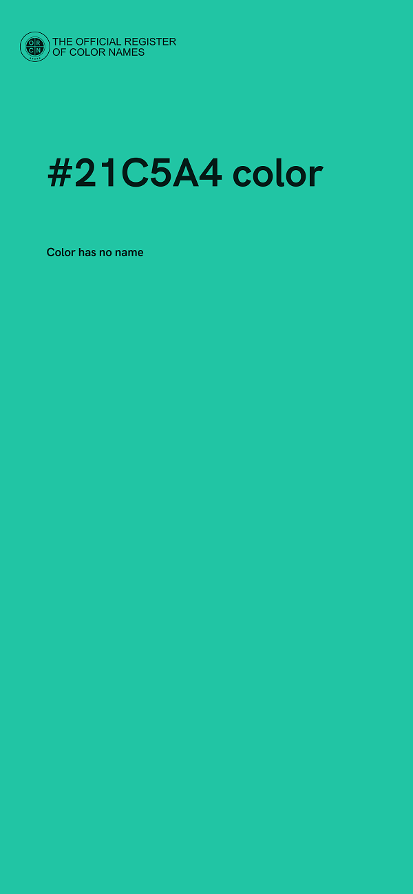 #21C5A4 color image