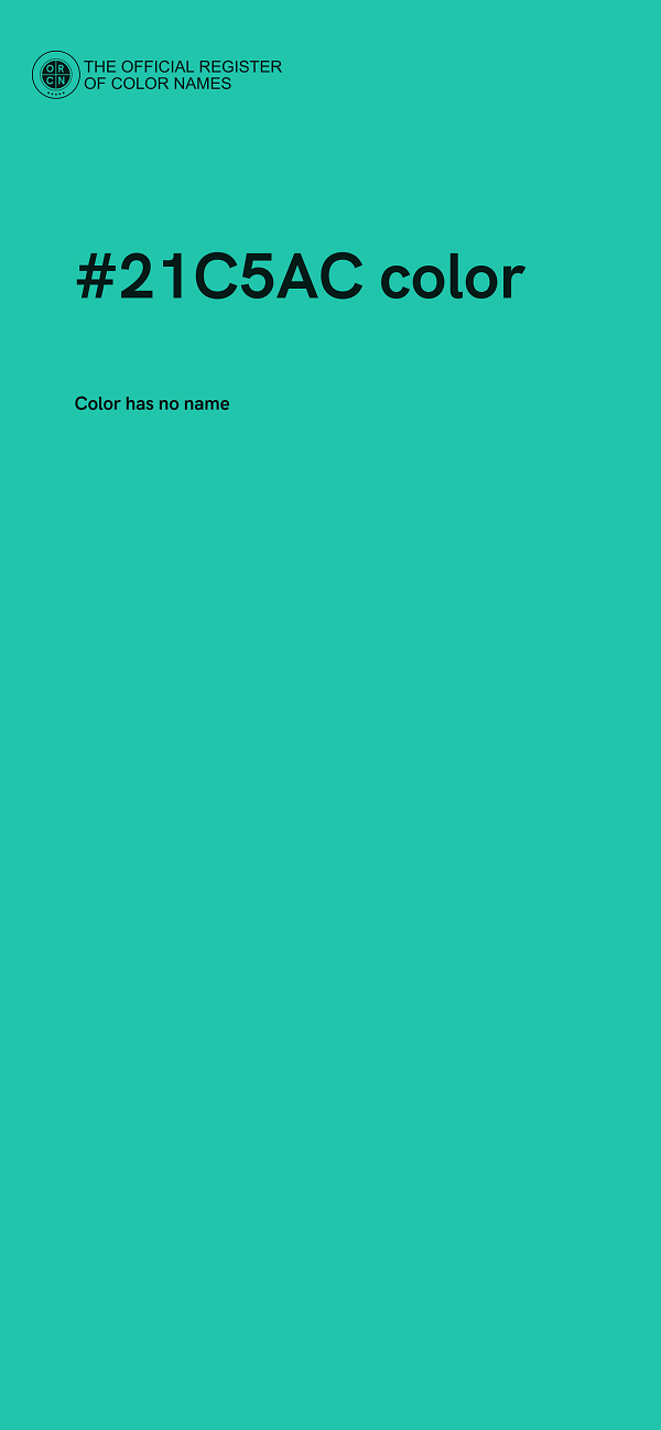 #21C5AC color image