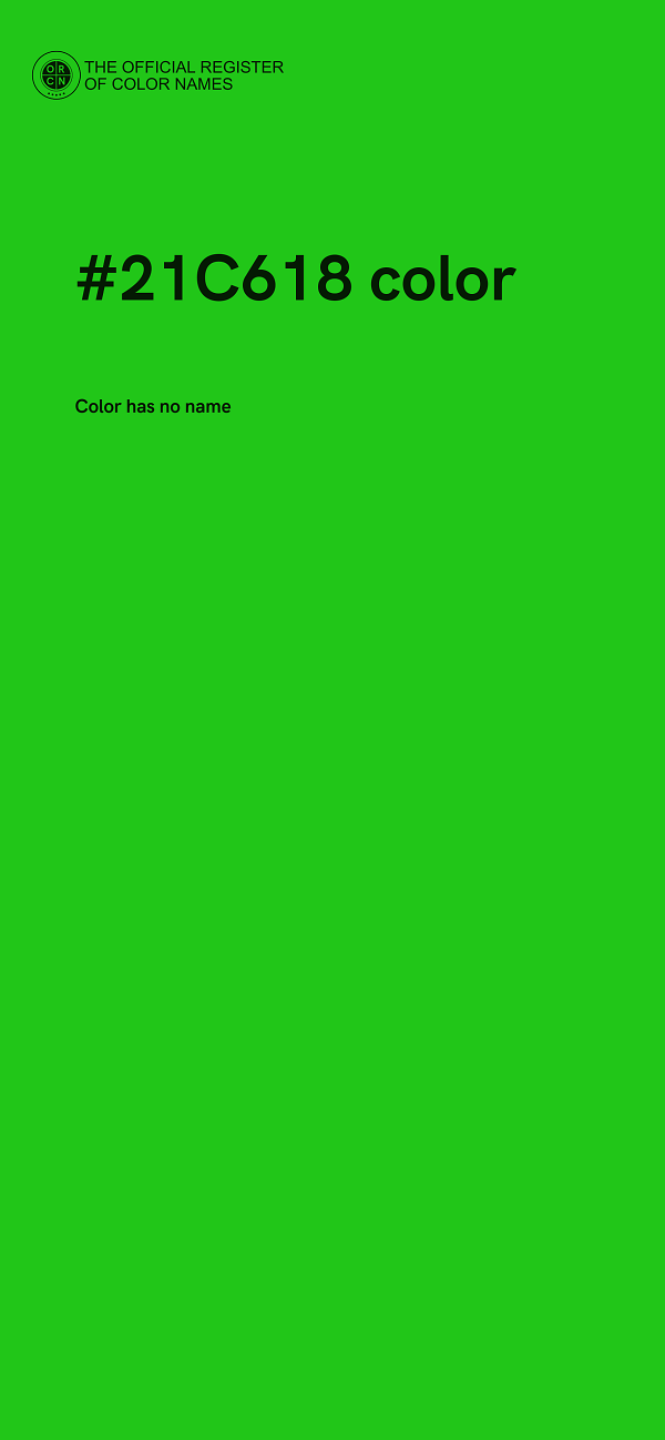 #21C618 color image