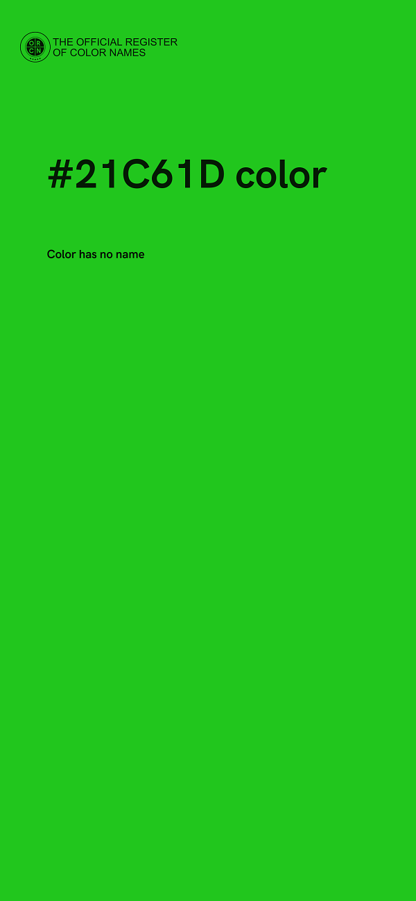 #21C61D color image