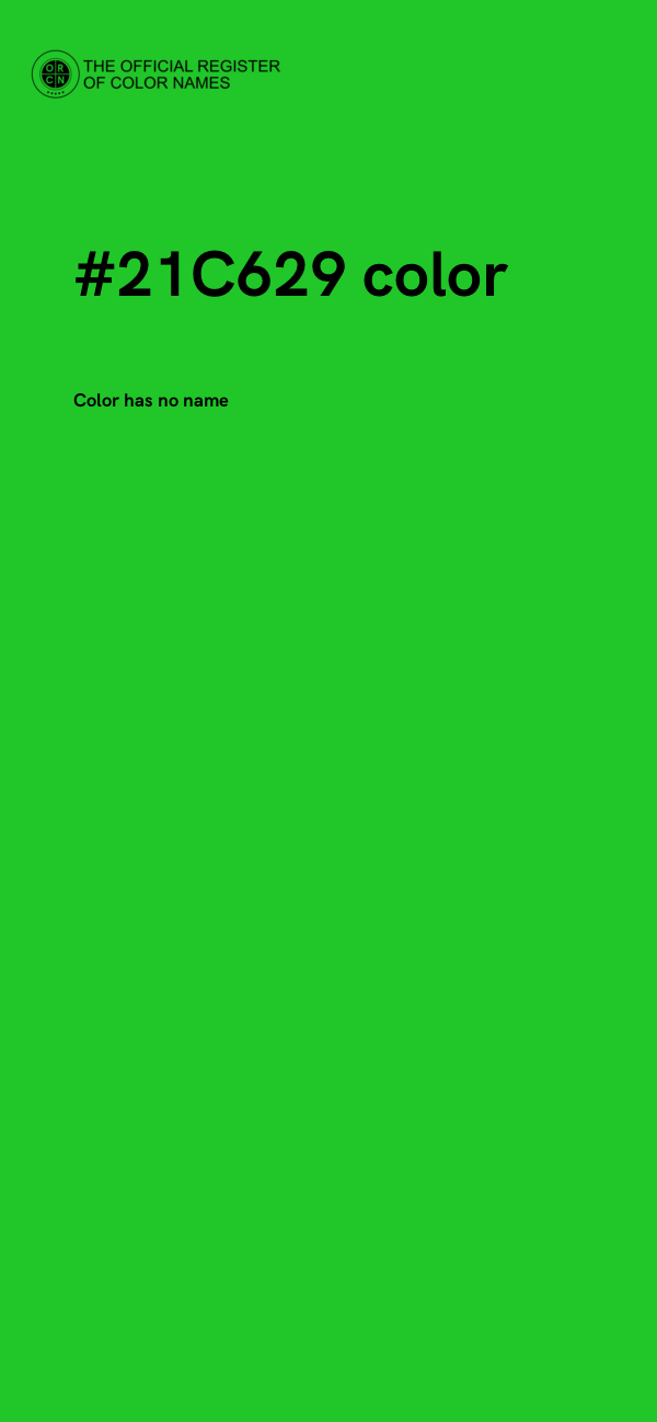 #21C629 color image