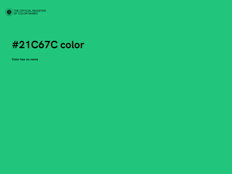 #21C67C color image