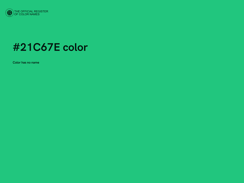 #21C67E color image