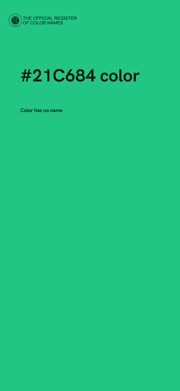 #21C684 color image