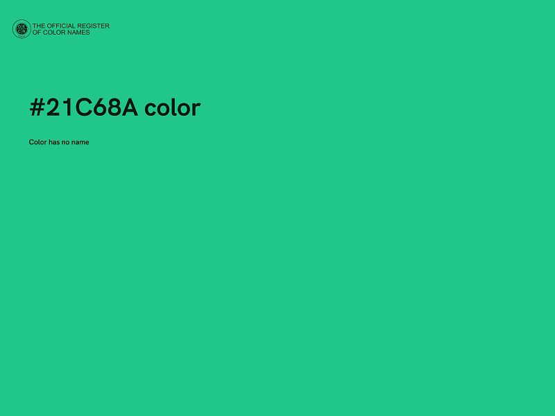 #21C68A color image