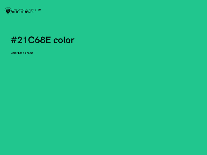#21C68E color image