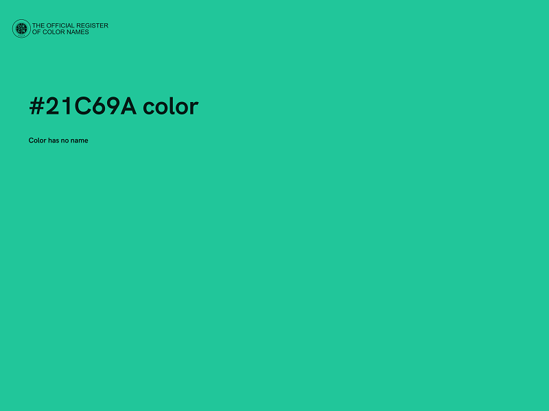 #21C69A color image