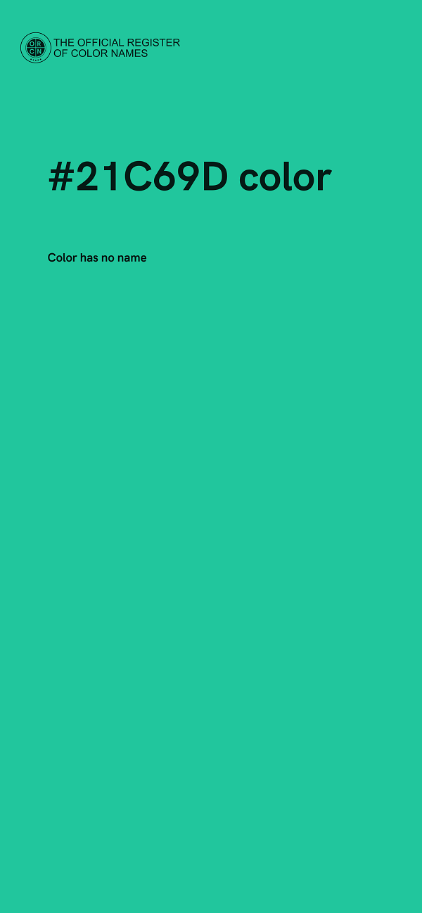 #21C69D color image