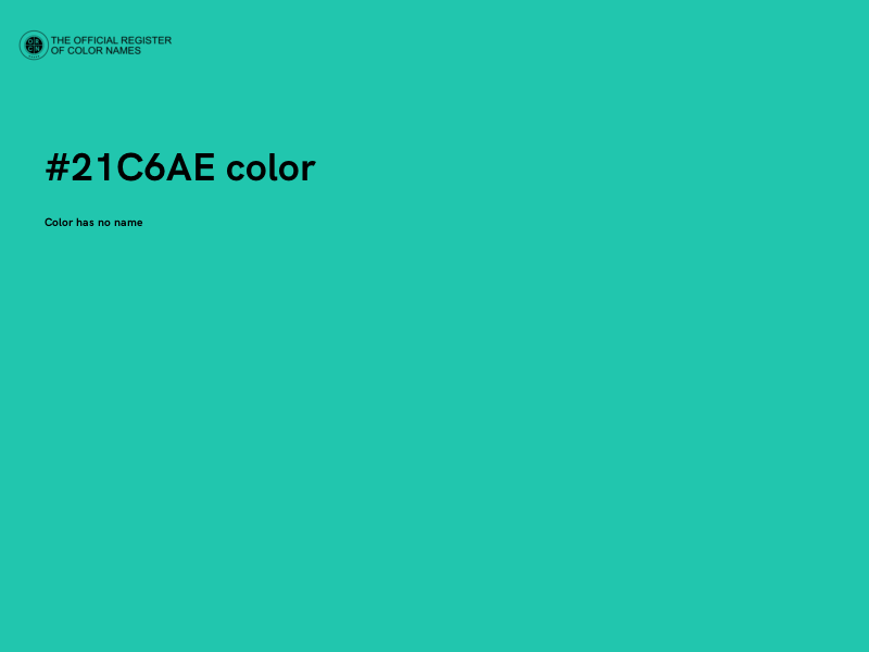 #21C6AE color image