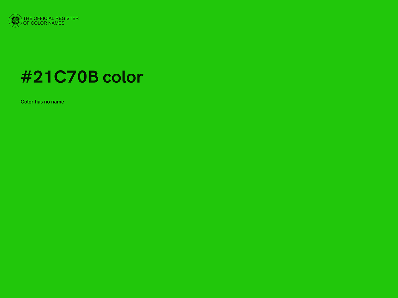 #21C70B color image