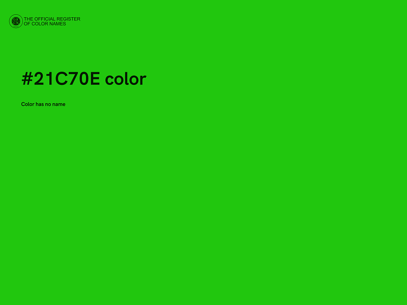 #21C70E color image