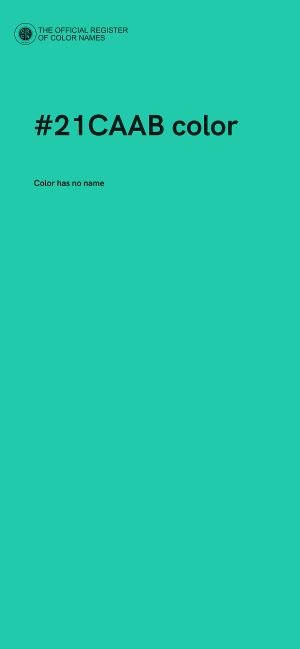#21CAAB color image