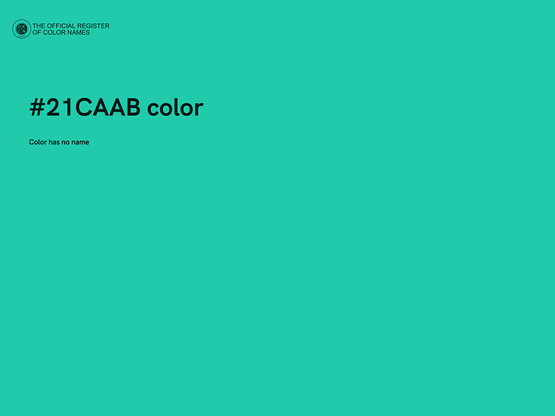 #21CAAB color image