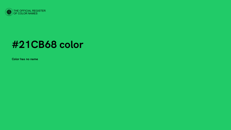 #21CB68 color image