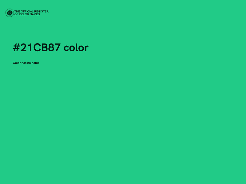 #21CB87 color image