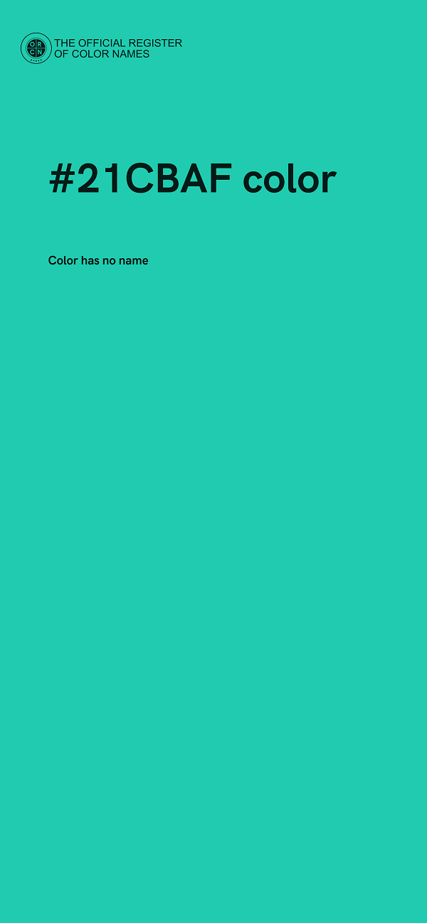 #21CBAF color image