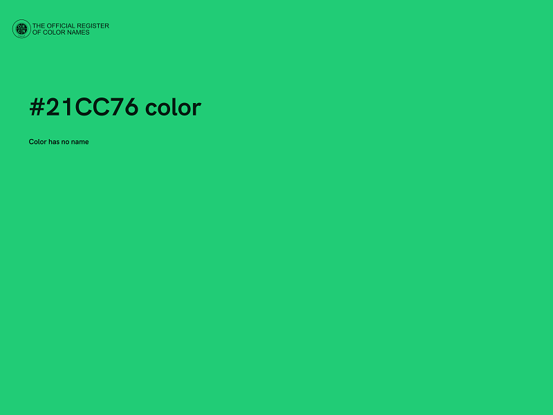 #21CC76 color image