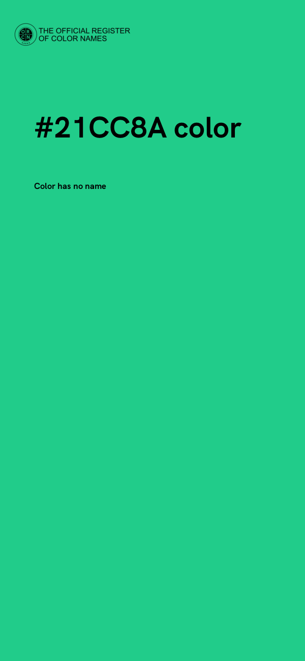 #21CC8A color image