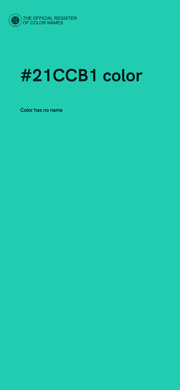 #21CCB1 color image