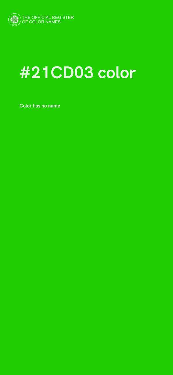 #21CD03 color image