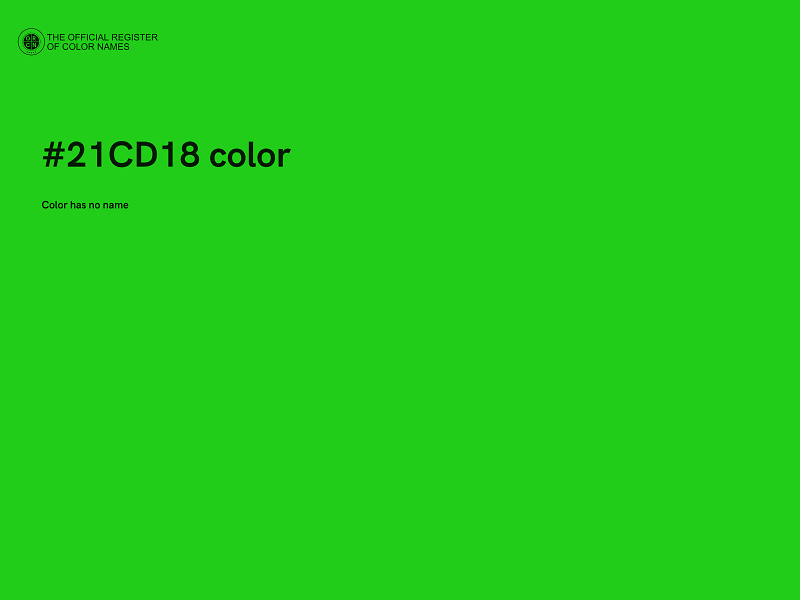 #21CD18 color image