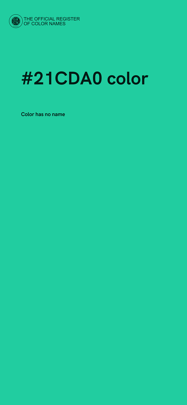 #21CDA0 color image