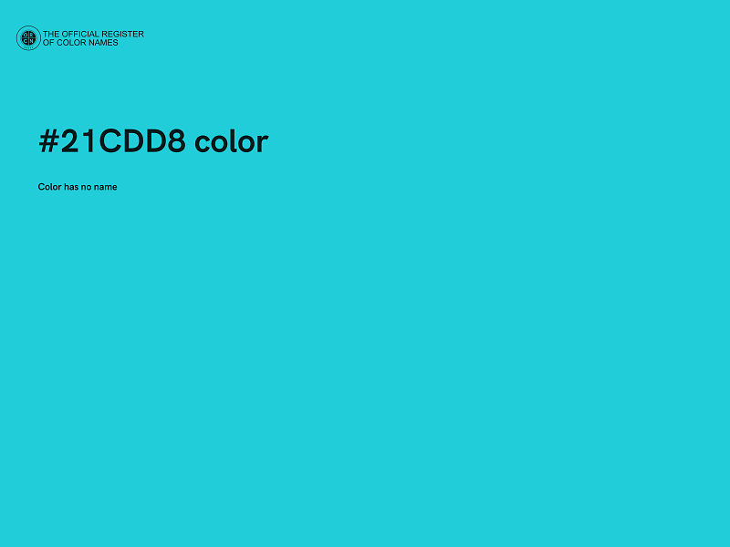 #21CDD8 color image