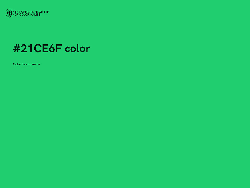 #21CE6F color image