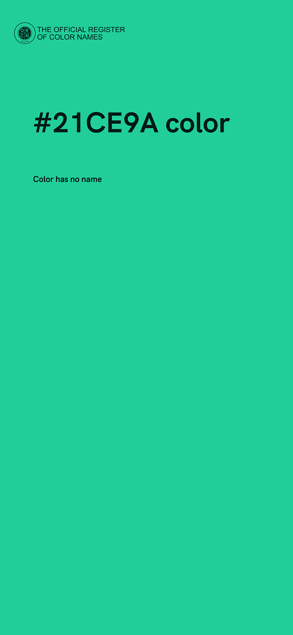 #21CE9A color image
