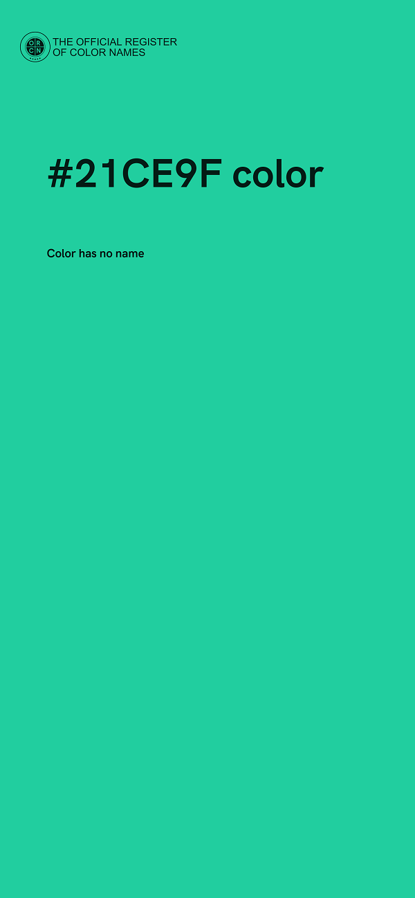 #21CE9F color image