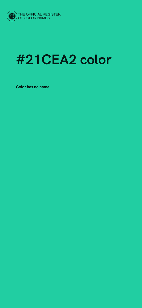 #21CEA2 color image
