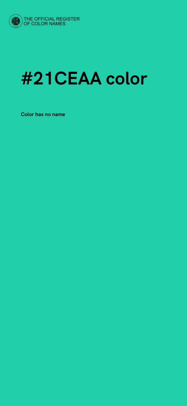 #21CEAA color image