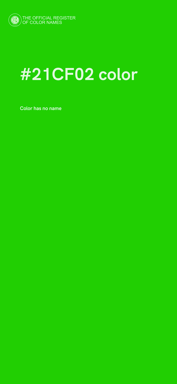 #21CF02 color image