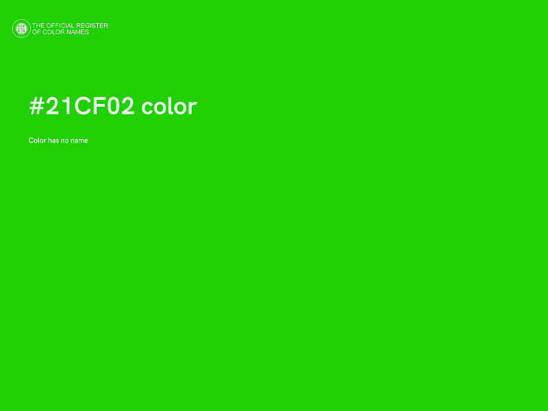 #21CF02 color image