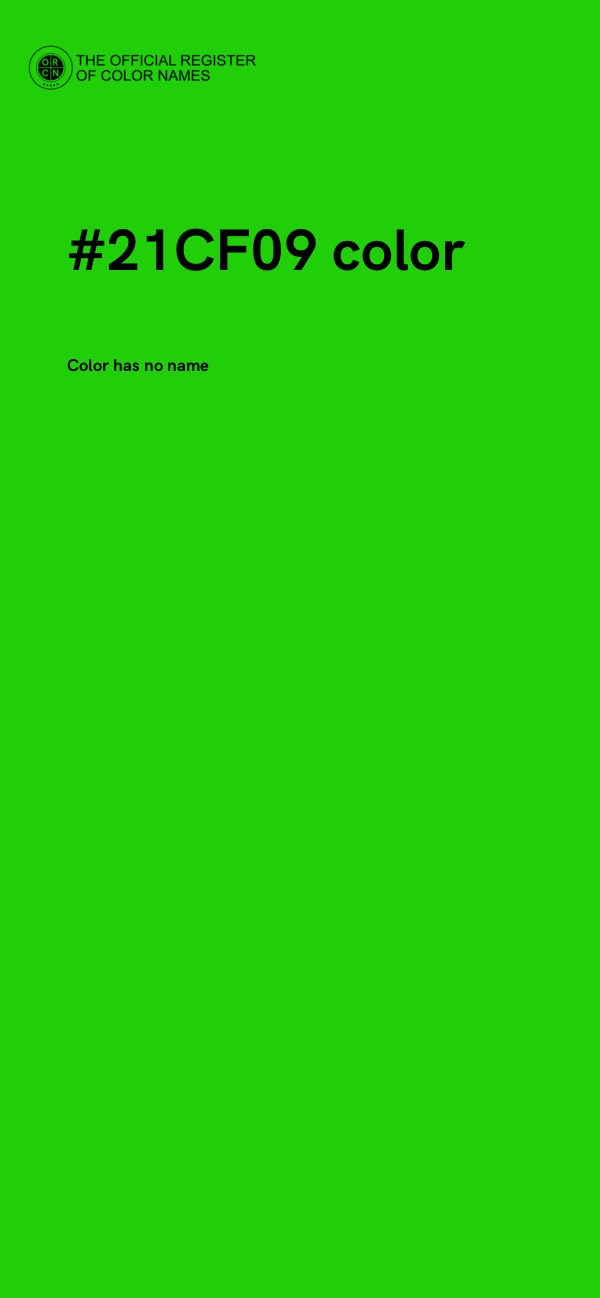 #21CF09 color image