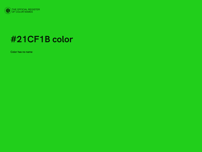 #21CF1B color image