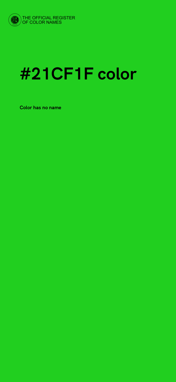 #21CF1F color image