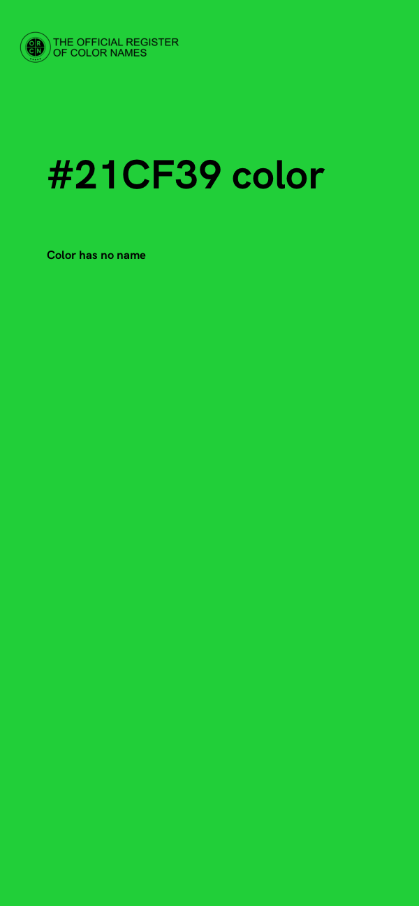 #21CF39 color image