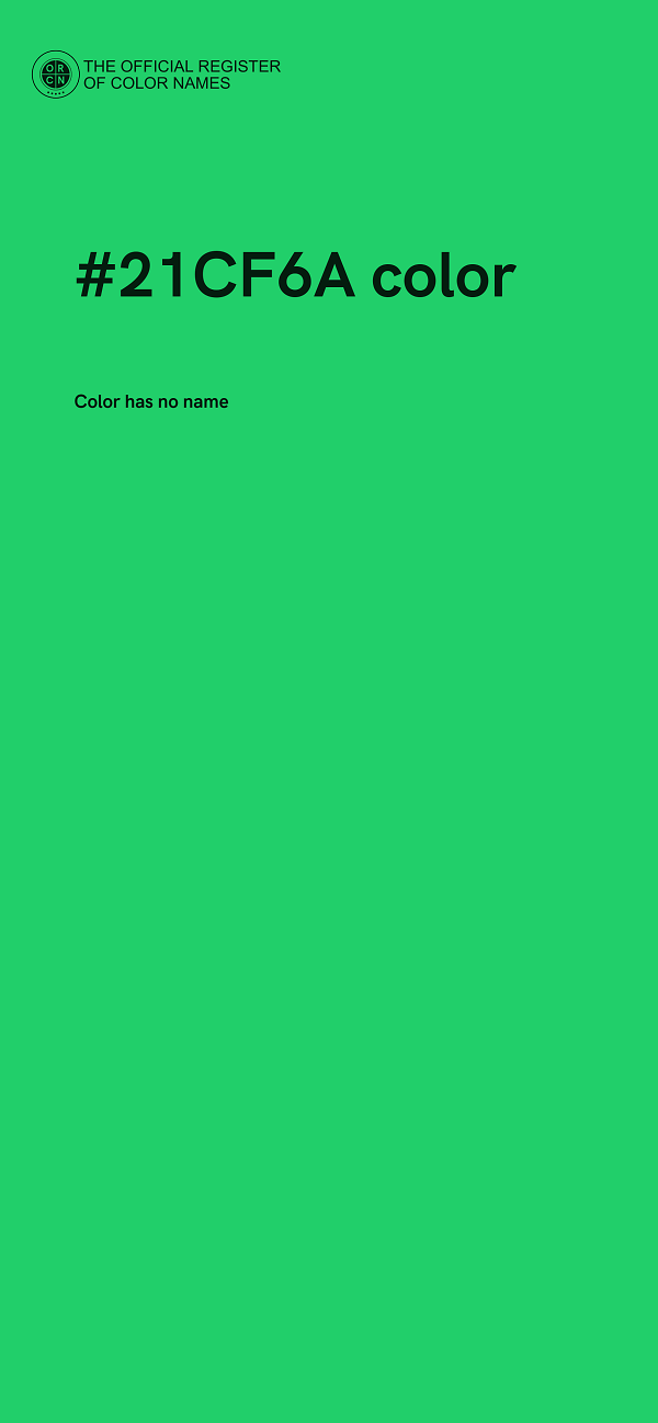 #21CF6A color image