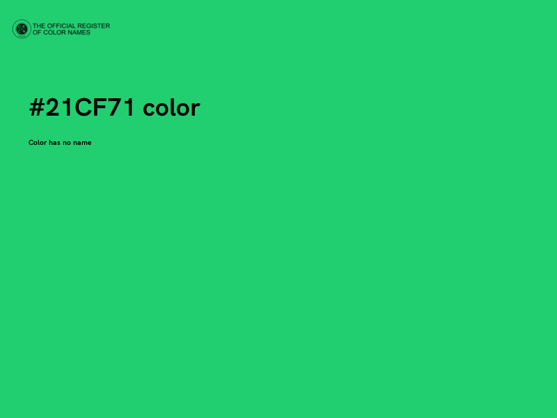 #21CF71 color image