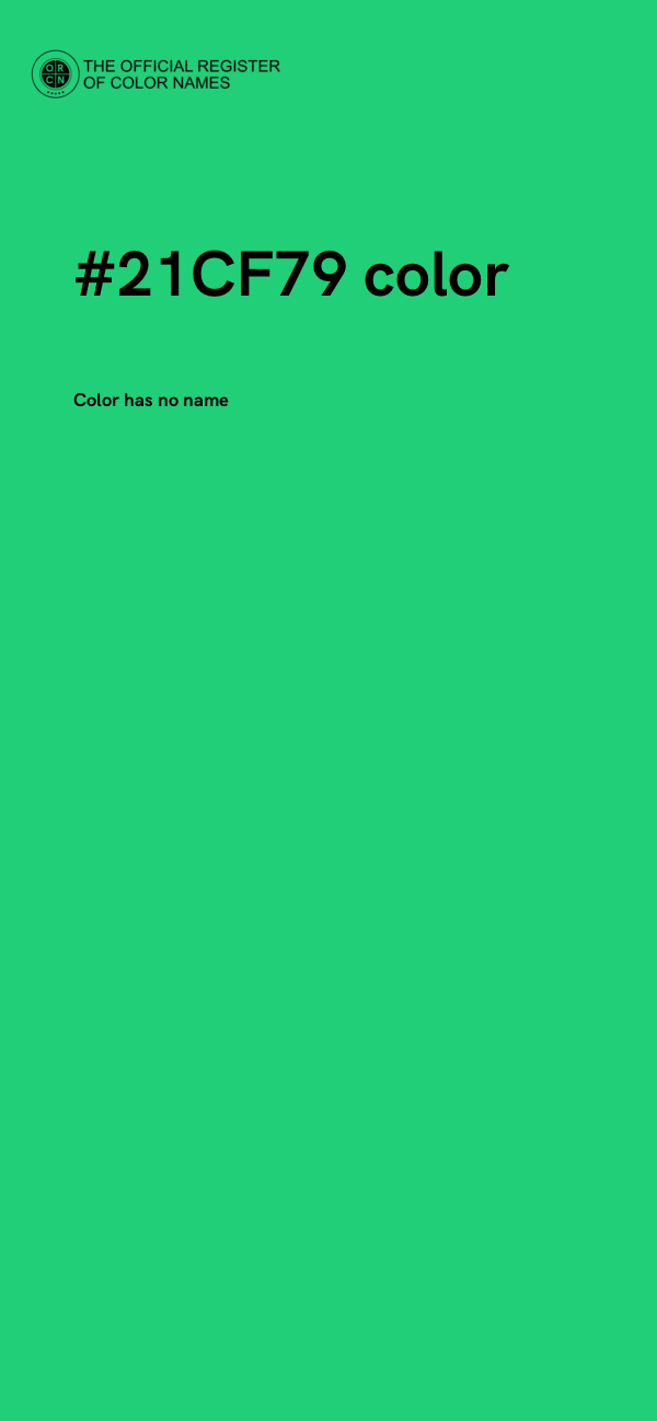 #21CF79 color image