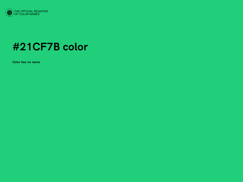 #21CF7B color image