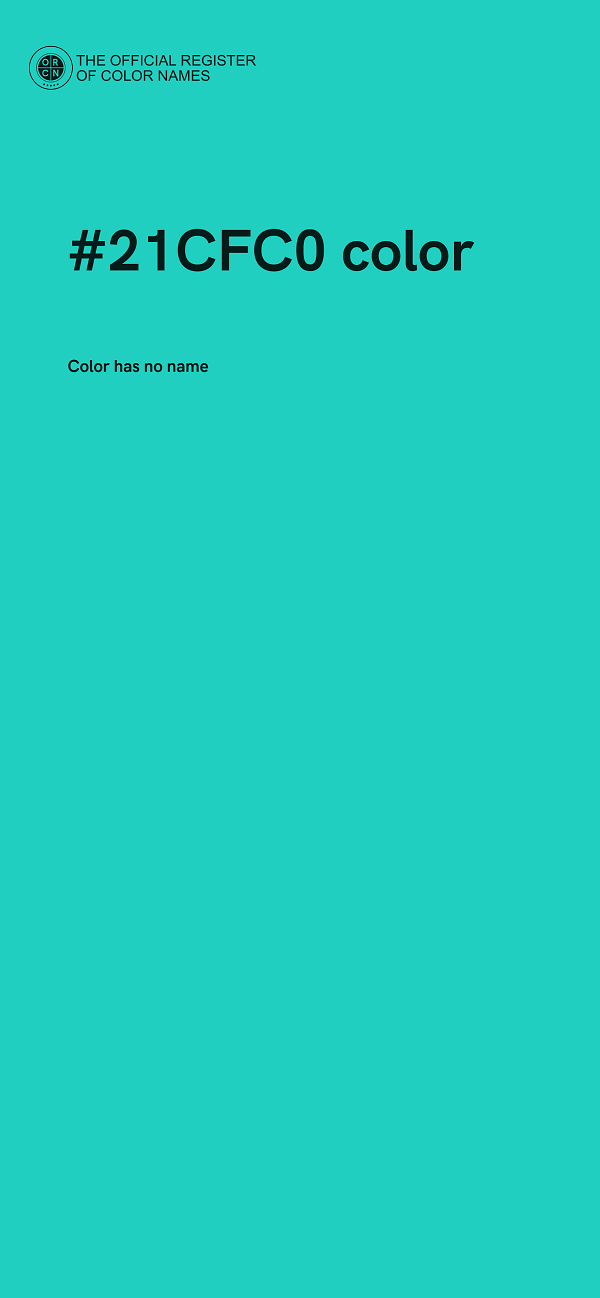 #21CFC0 color image